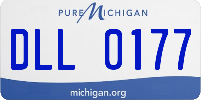 MI license plate DLL0177
