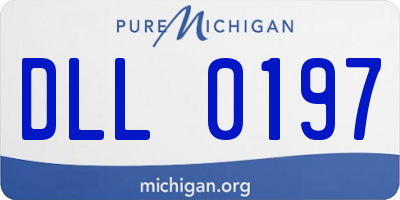 MI license plate DLL0197