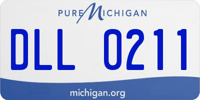 MI license plate DLL0211