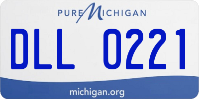 MI license plate DLL0221