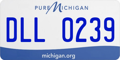 MI license plate DLL0239