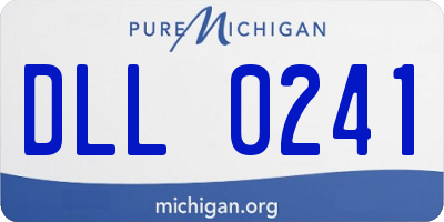 MI license plate DLL0241