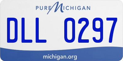 MI license plate DLL0297