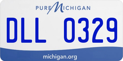 MI license plate DLL0329