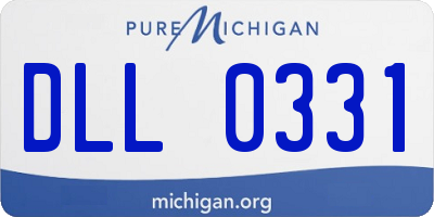 MI license plate DLL0331