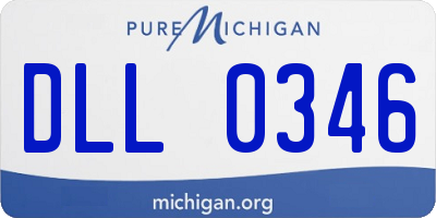 MI license plate DLL0346