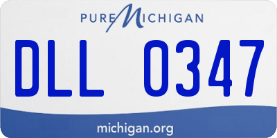 MI license plate DLL0347