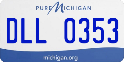MI license plate DLL0353