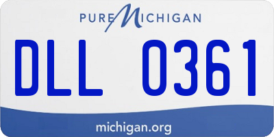 MI license plate DLL0361