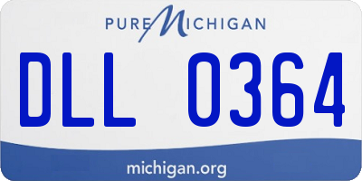 MI license plate DLL0364