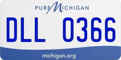 MI license plate DLL0366