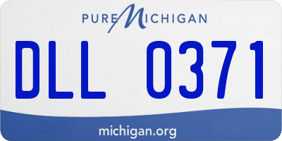 MI license plate DLL0371