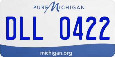 MI license plate DLL0422