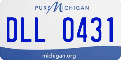 MI license plate DLL0431
