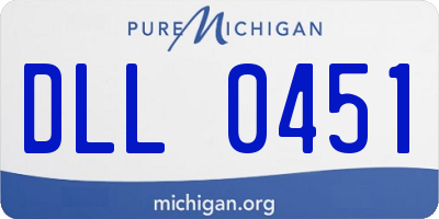 MI license plate DLL0451