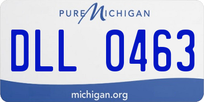 MI license plate DLL0463