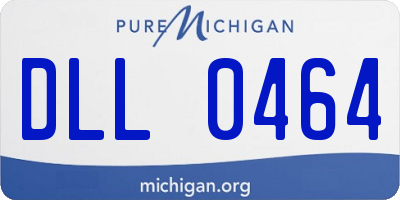 MI license plate DLL0464