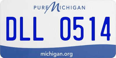MI license plate DLL0514