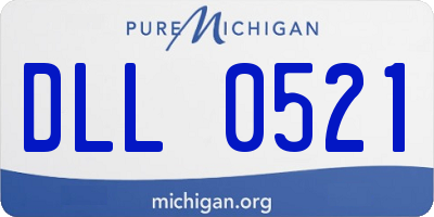 MI license plate DLL0521