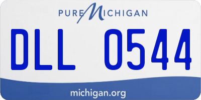 MI license plate DLL0544