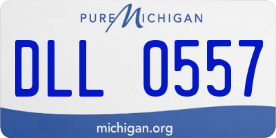 MI license plate DLL0557