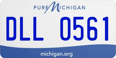 MI license plate DLL0561