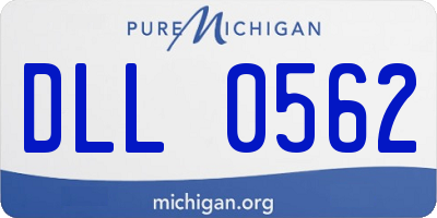 MI license plate DLL0562