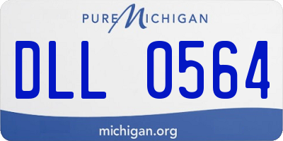 MI license plate DLL0564