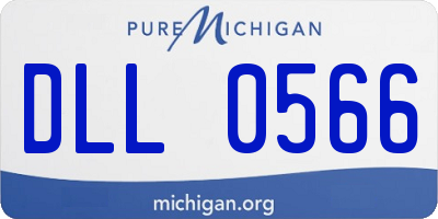 MI license plate DLL0566