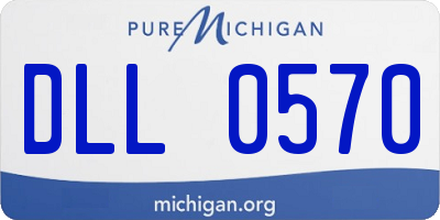 MI license plate DLL0570