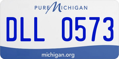MI license plate DLL0573