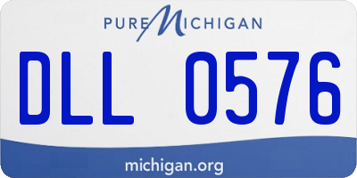 MI license plate DLL0576