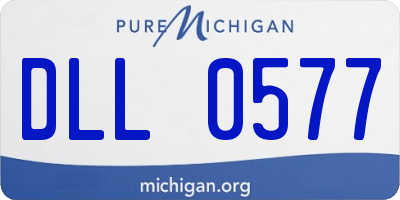 MI license plate DLL0577