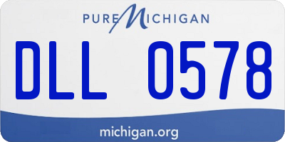 MI license plate DLL0578