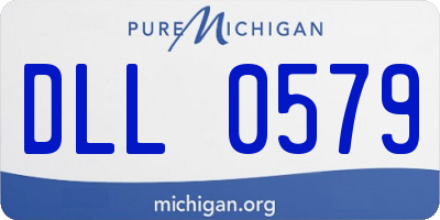 MI license plate DLL0579