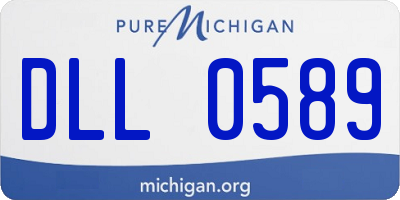 MI license plate DLL0589