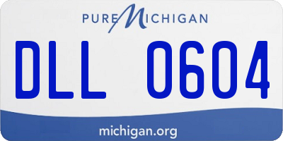 MI license plate DLL0604
