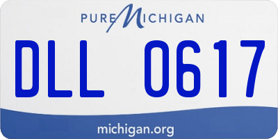 MI license plate DLL0617