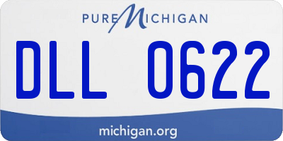 MI license plate DLL0622