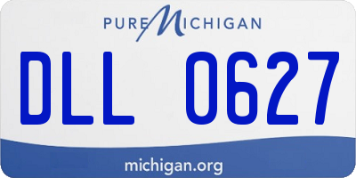 MI license plate DLL0627