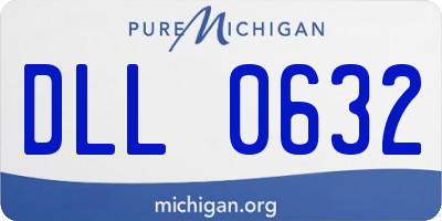 MI license plate DLL0632