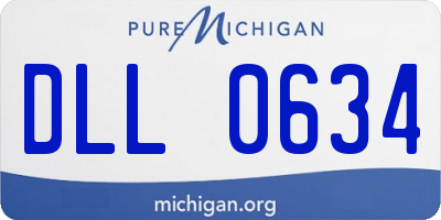 MI license plate DLL0634