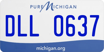 MI license plate DLL0637