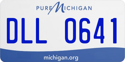 MI license plate DLL0641