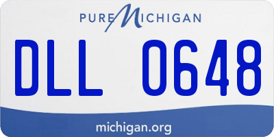 MI license plate DLL0648