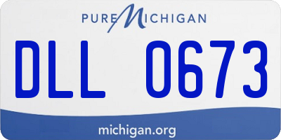 MI license plate DLL0673