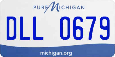 MI license plate DLL0679