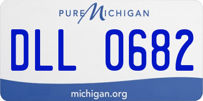 MI license plate DLL0682