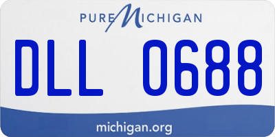MI license plate DLL0688