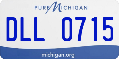 MI license plate DLL0715